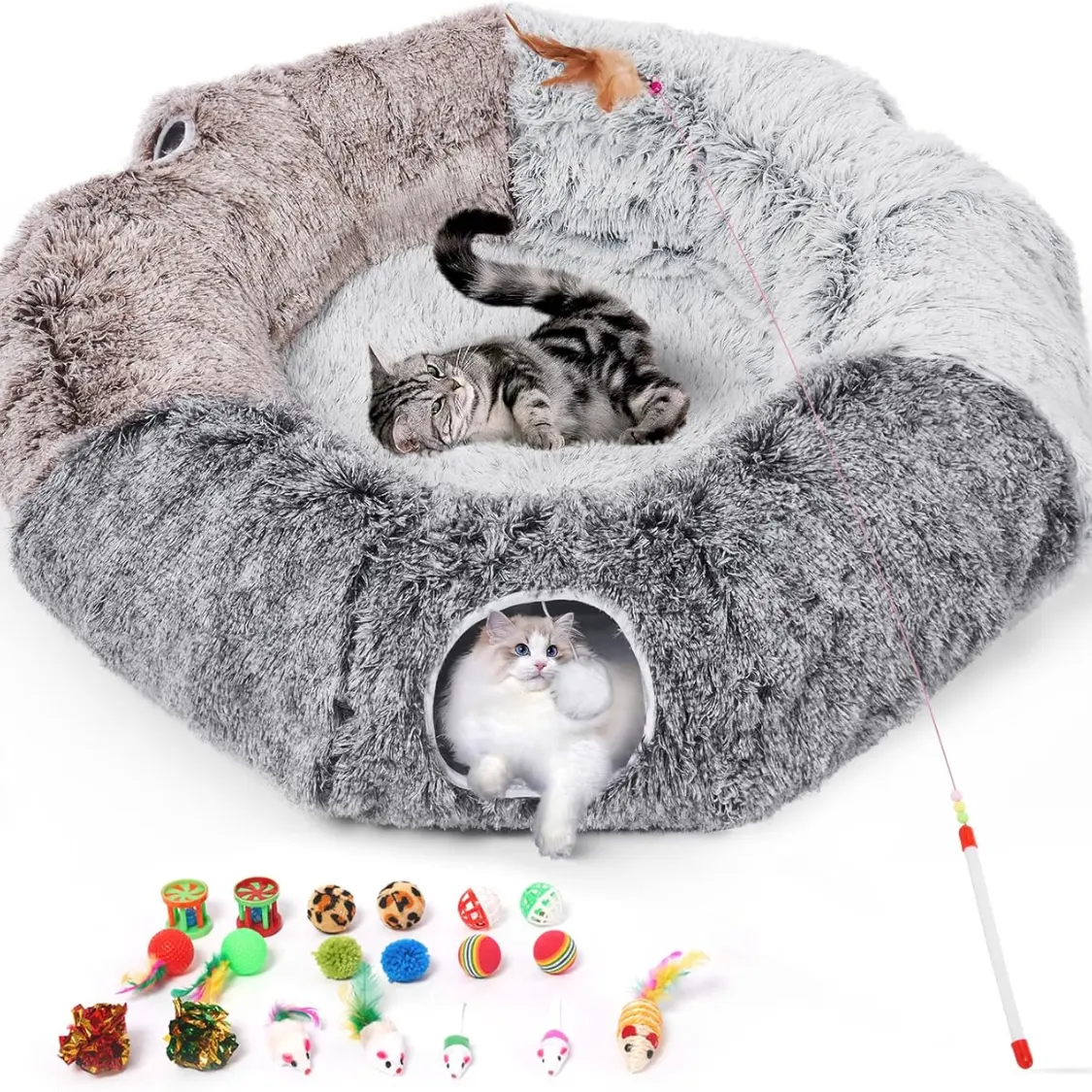 Large Cats Tunnels For Indoor Fluffy Warm