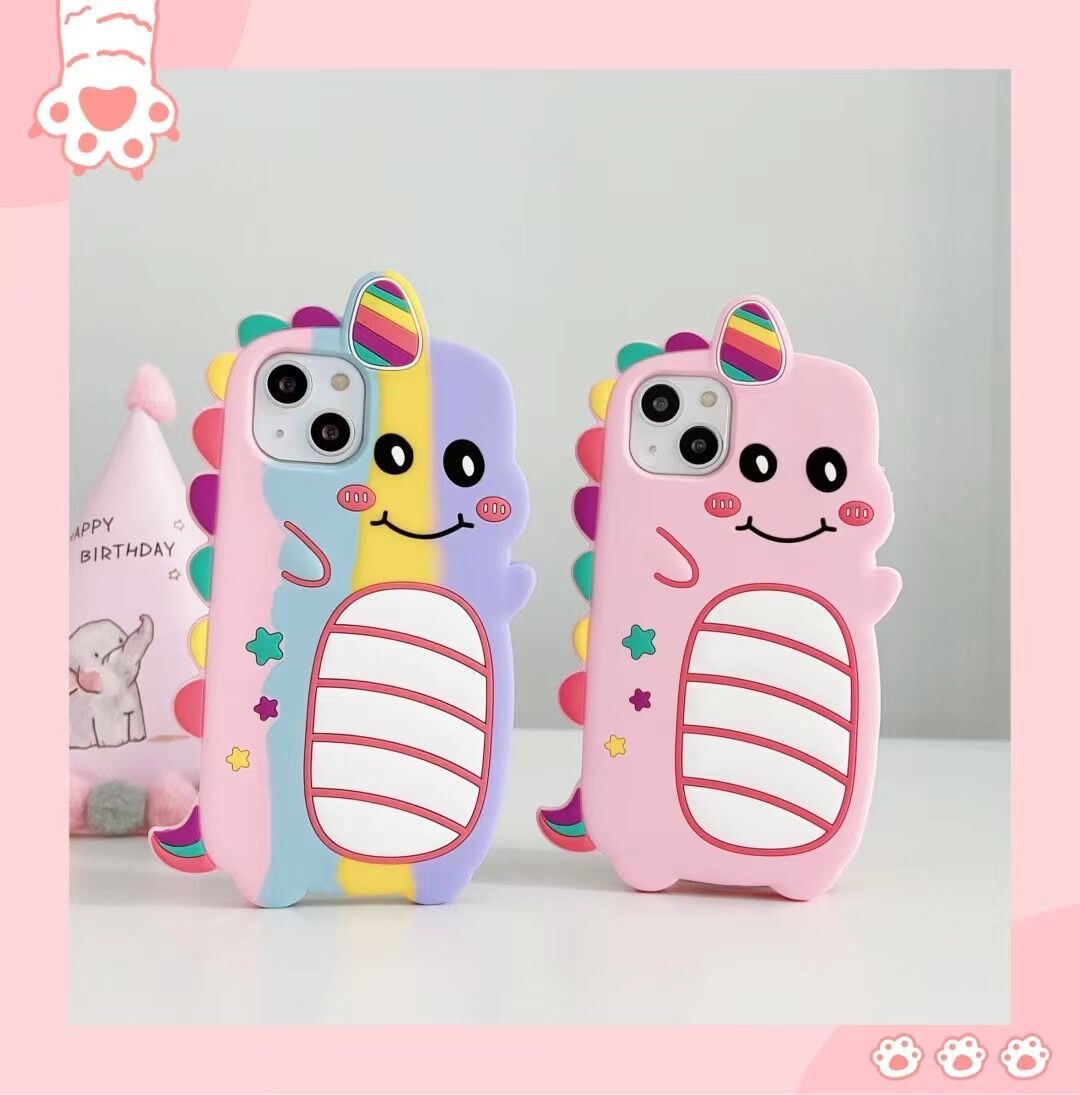 Cartoon Cute Anti-fall Silicone Phone Case