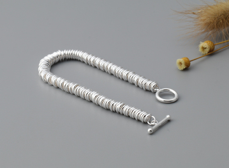 925 Sterling Silver Ethnic Style Women's Literary Forest Bracelet
