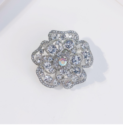 Corsage Color Preserving Electroplating Alloy Women Silver - Shop at LoveMi