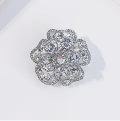 Corsage Color Preserving Electroplating Alloy Women - Silver - View 1