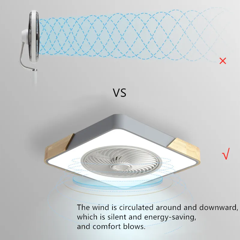 Modern Ceiling Fan With Light And Control