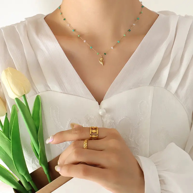 Personality Trend Crystal Beaded Necklace