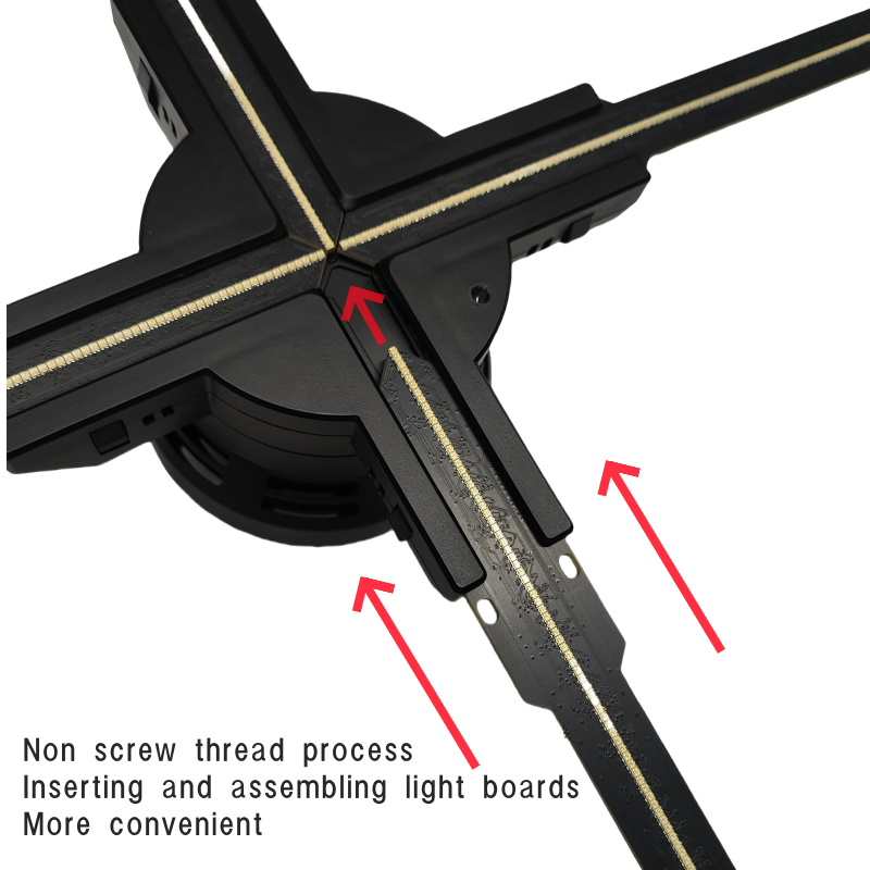 3Dhologramfan, 60cm 3Dhologramfan Projector HD 720 LED Holographic Christmas Tree Advertising Display With Remote Bluetooth WiFi, Video Library For Business,Bar,Halloween Missyou 23.6 Inch