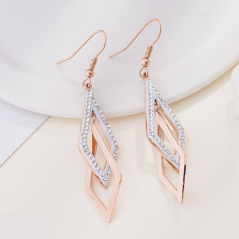 Title 6, Silver Needle Korean Earrings Temperament All-m...