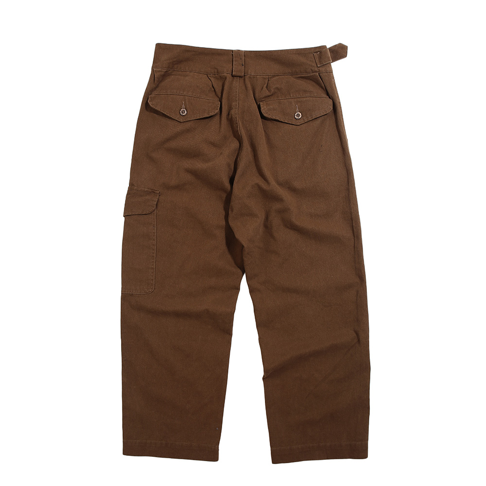 Title 9, Heren effen kleur losse cargo-casual broek met ...