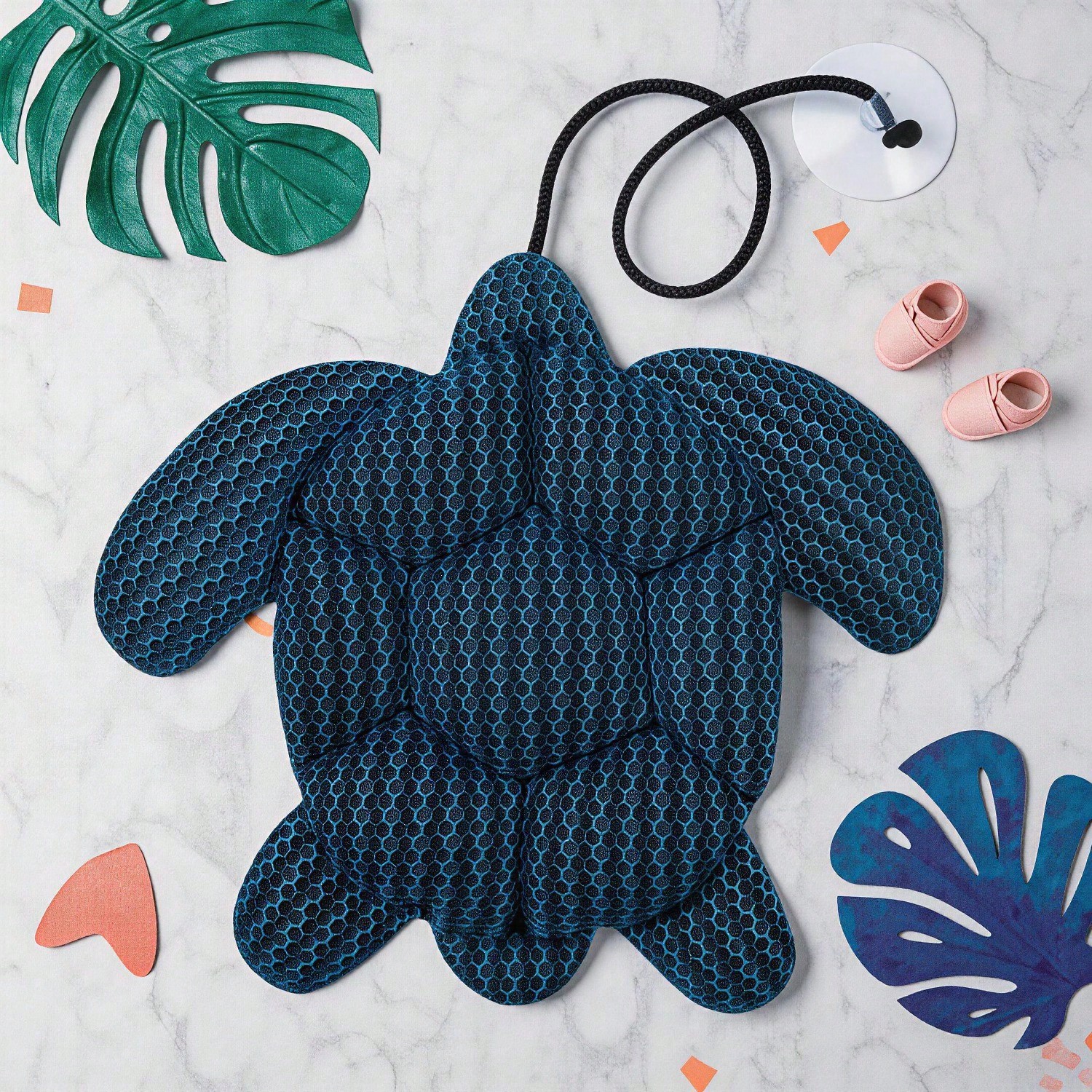 Stingray Turtle Design Floating Scum Cleaner, 3D Honeycomb Mesh Washable Reusable Sponge For Hot Tub Spa Pool Bathtub, Effectively Absorbs Oils Scum, Maintains Water Clarity And Extends Filter Life