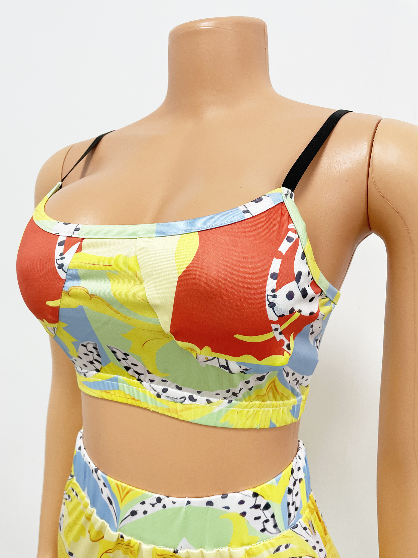 Two-Piece Sexy Skinny Printed Trousers