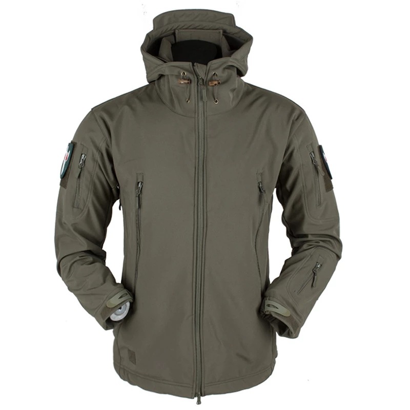 Title 8, Jacket Soft Shell Fleece Coat Windproof And War...