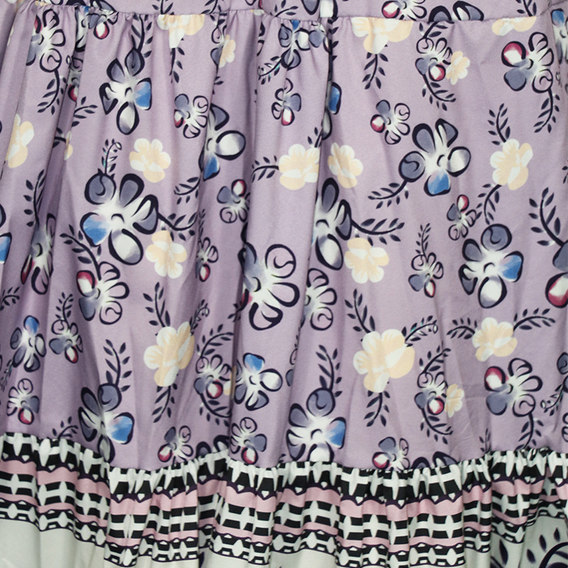 Title 9, Printed elasticated high waist skirt