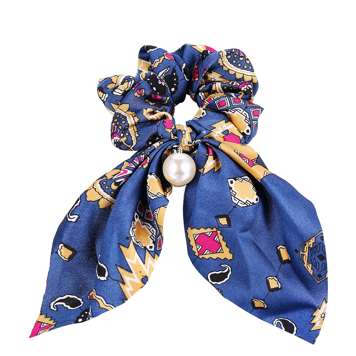 Pearl Pendant Large Intestine Circle Hair Tie