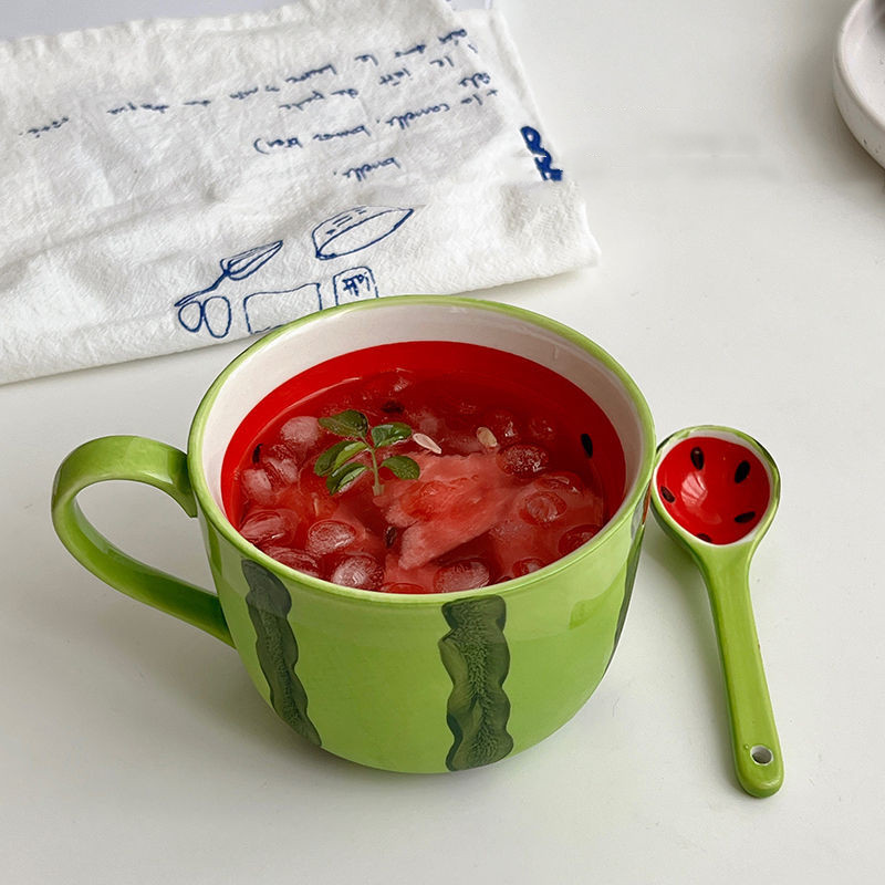 Watermelon cup and spoon