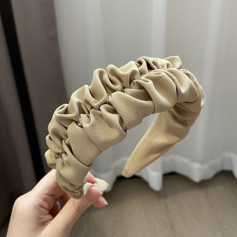 Vintage Pleated Wide Edge Hair Band