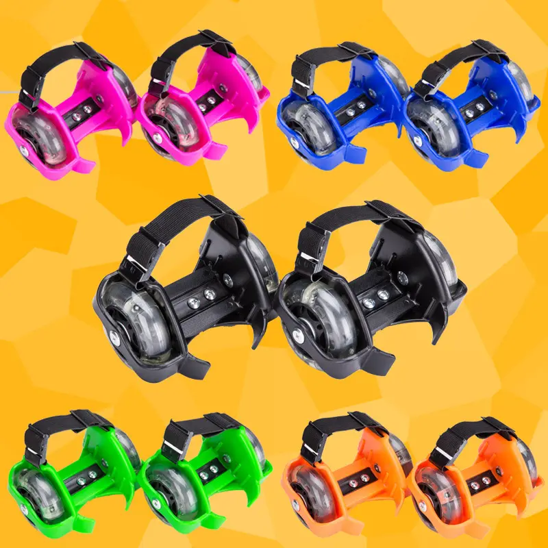 Pvc Children's Roller Skates Three-color Luminous