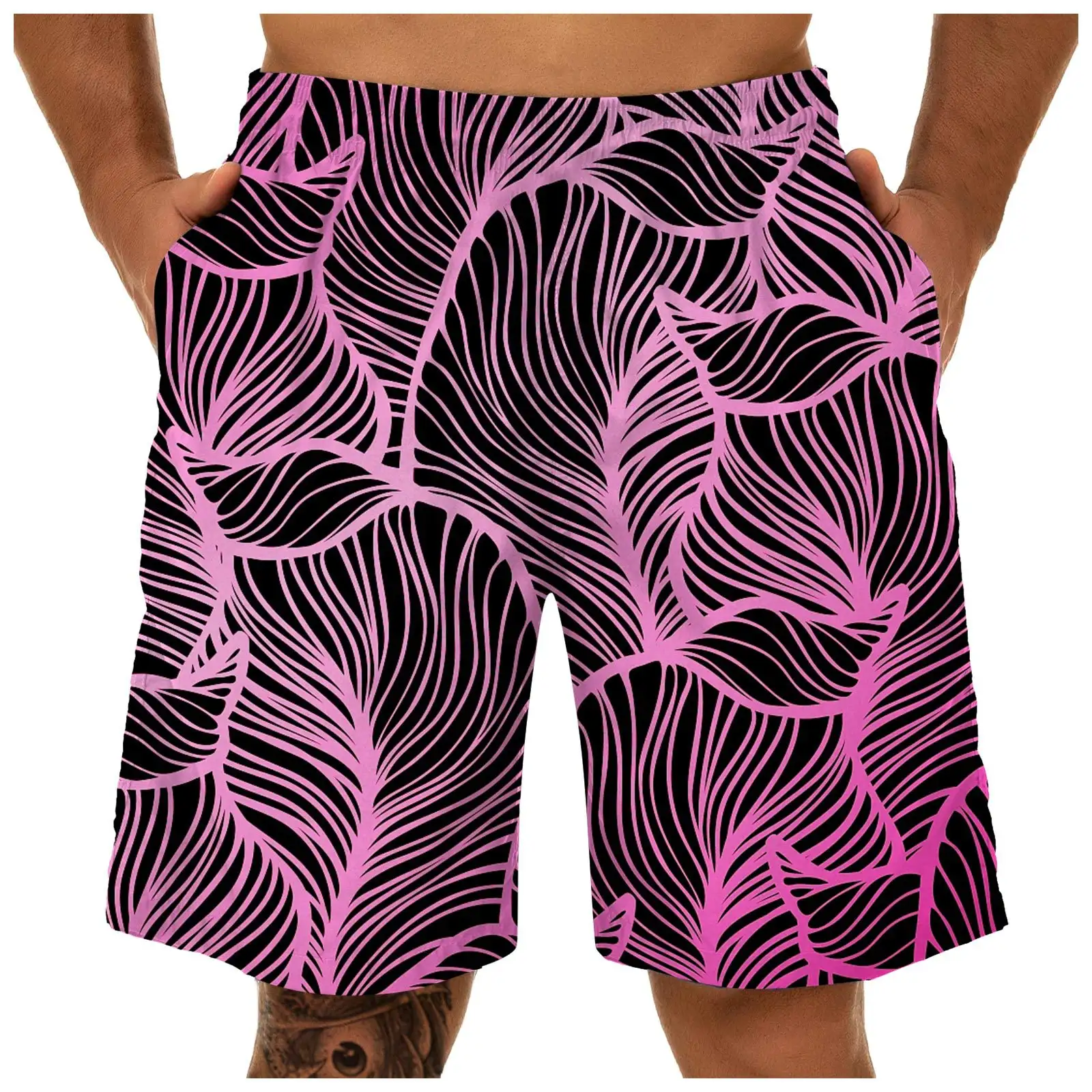 Men's Fashion Casual Print Sports Quick Dry Beach Pants