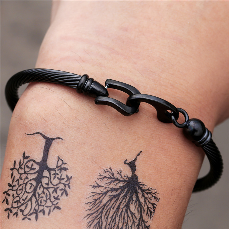 Fashion Rose Gold Titanium Steel Bracelet Women's New Personality