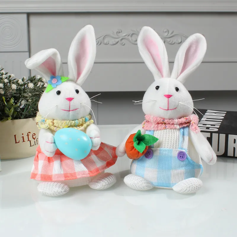Easter Cartoon Cute Newspaper Egg Radish Luminous Rabbit Tabletop Decoration – image 2