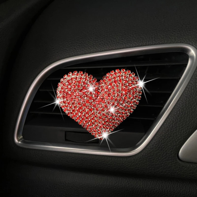 Title 5, Creative Diamond Love Car Vent Aromatherapy Clip