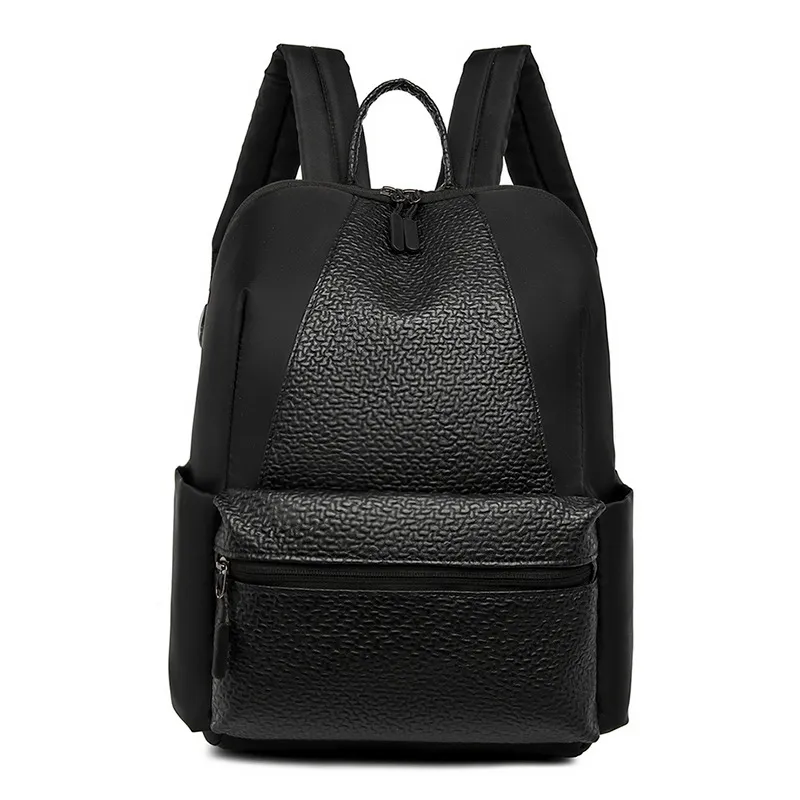 Large Capacity Travel Simple Schoolbag For Middle School Students - Black