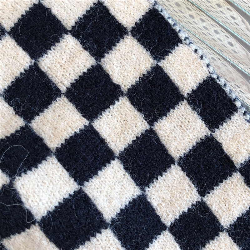 Fashion Women's Houndstooth Knitted Wool Scarf