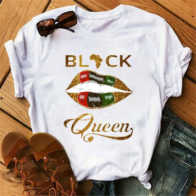 Poker Spades Sequin Lip Print Loose Short Sleeves 20810White - Shop at LoveMi