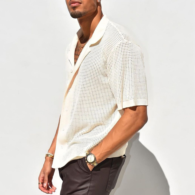 Title 5, Camicia da spiaggia casual slim fit per ragazzi...