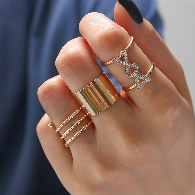 Personalized Geometric Diamond Ring Butterfly Love 13-piece Set