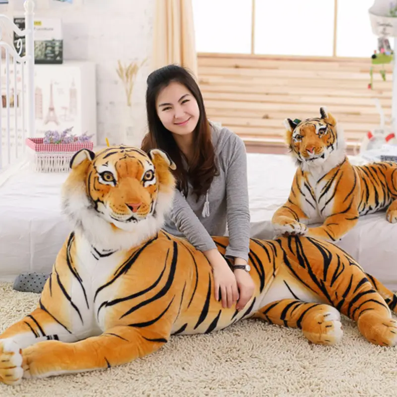 Tiger Plush Toy Doll Ragdoll Cute Simulation Large White Tiger Doll Pillow