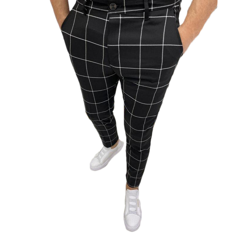 Title 5, Mens Casual Plaid Pants Comfortable Relaxed Fi...