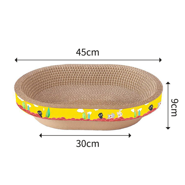 Cat scratch bowl medium oval