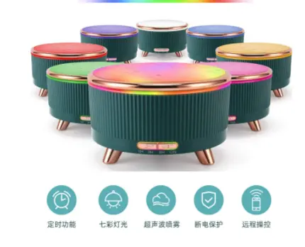 Ultrasonic Aroma Diffuser Wood Grain Home Mini