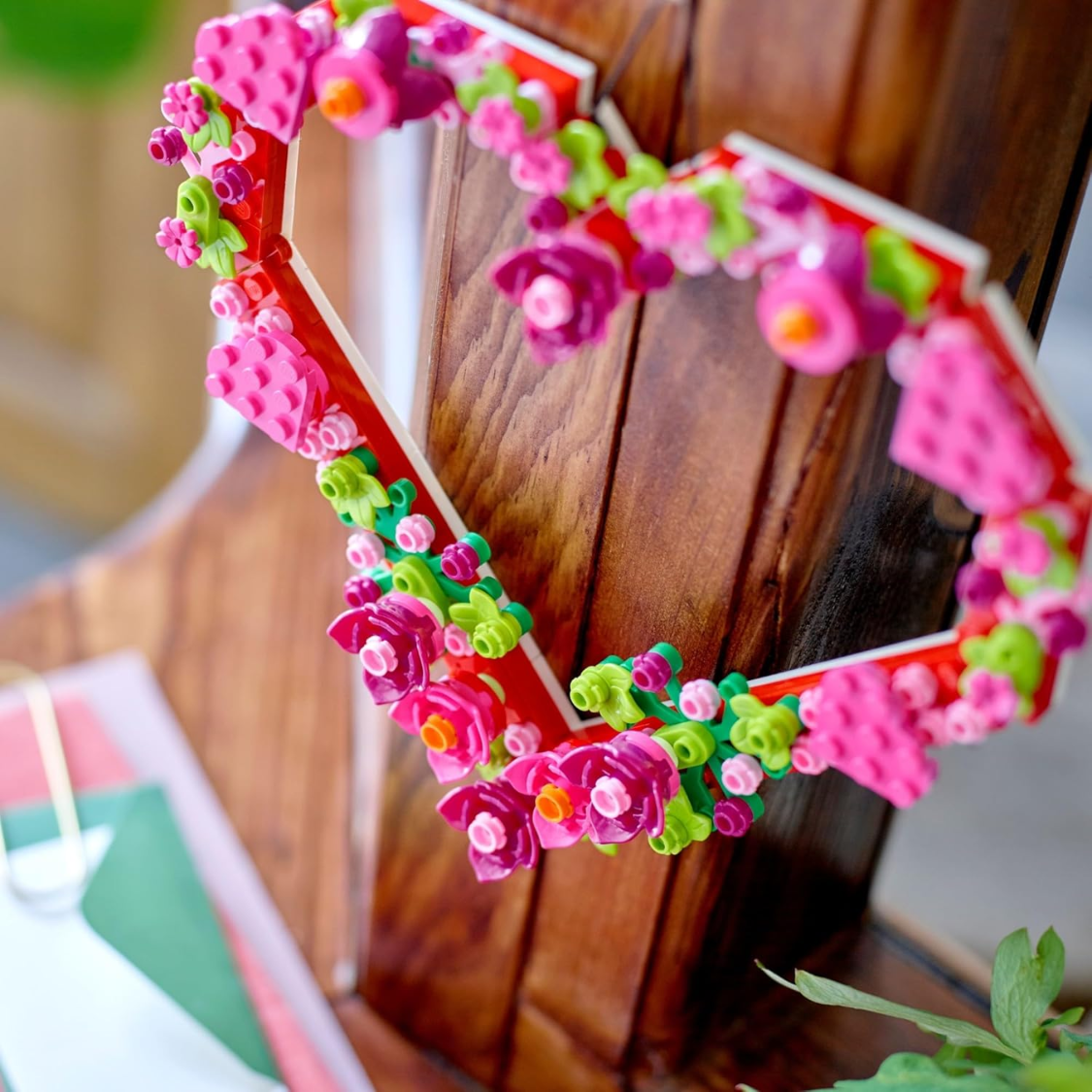 Ensemble de jouets de construction d'ornement en forme de cœur, artisanat – Image 6