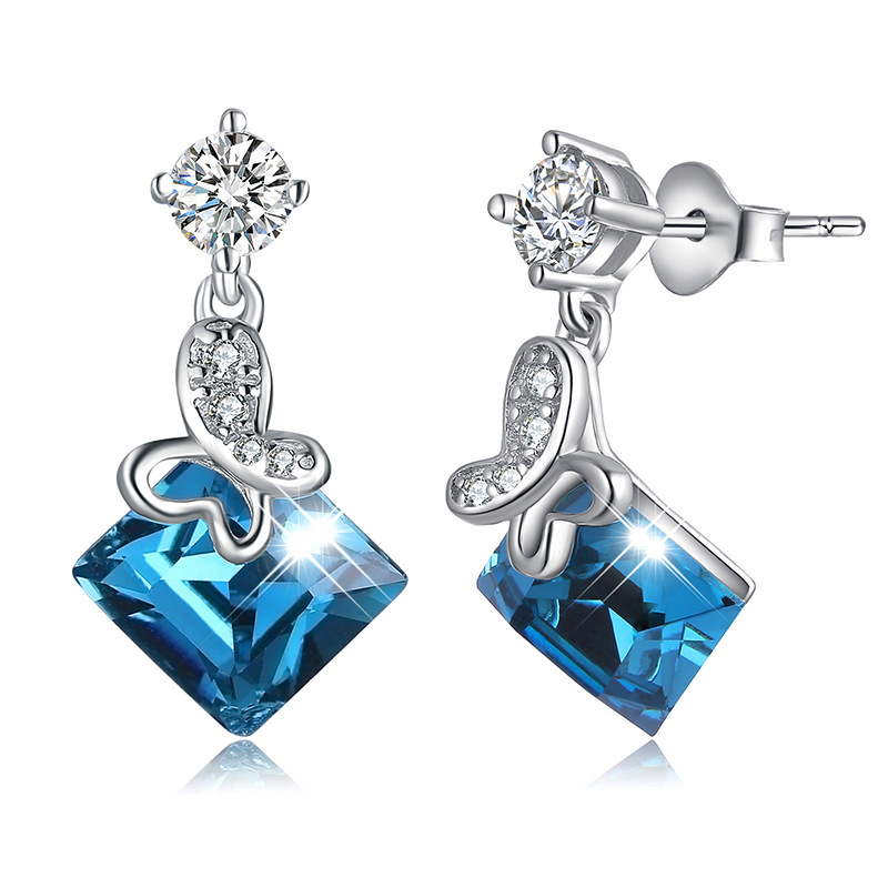 European And American Fashion Temperament 925 Silver Earrings
