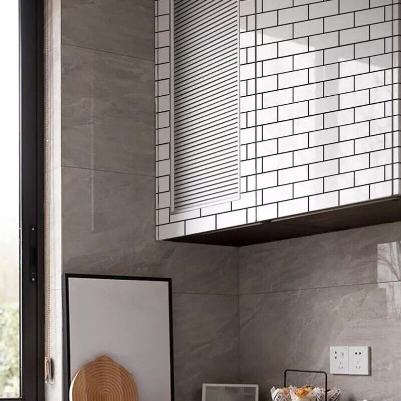 5M Kitchen Tile Roll Stickers Self-adhesive Marble Sticker