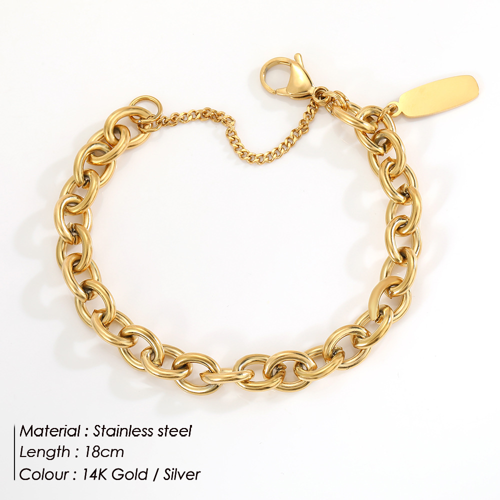New European And American Simple Stainless Steel Bracelet