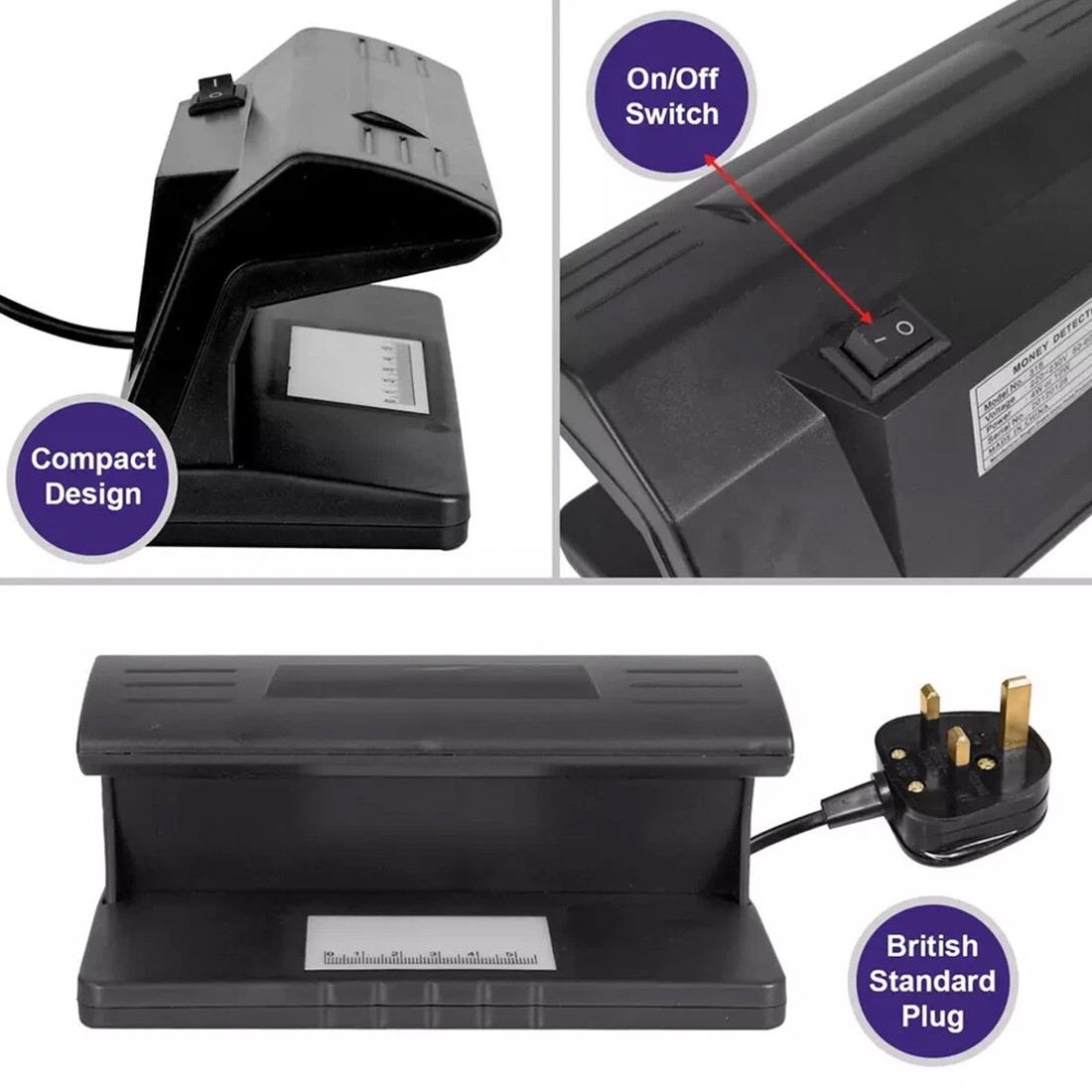 Counterfeit Uv Fake Black Light Money Note Detector Bank Checker Forged Tester — image 11