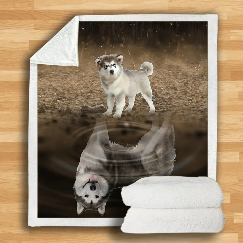 3d Double-sided Flannel Blanket Siesta Air Conditioning Blanket - 1Style