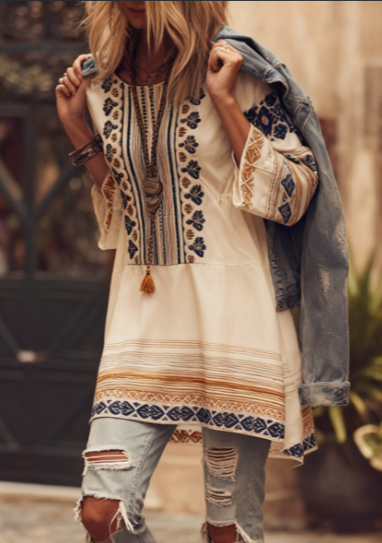 Ladies' Casual Bohemian Top