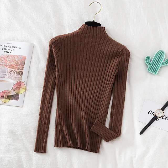 Croysier Pullover Rib Knit Sweater Autumn And Winter Cloth