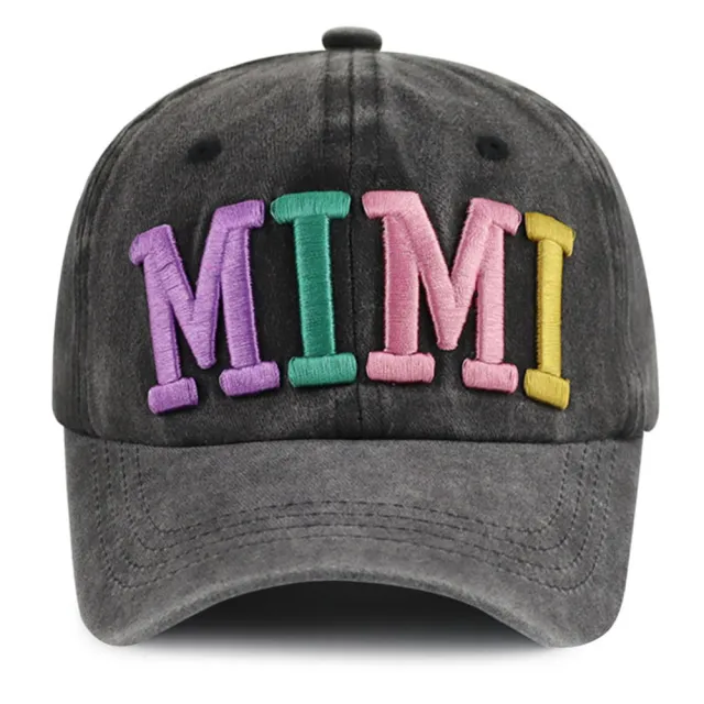 Funny Mimi Hat For Men Women, Adjustable Embroidered Wash Cotton Baseball Cap Black - Shop at LoveMi
