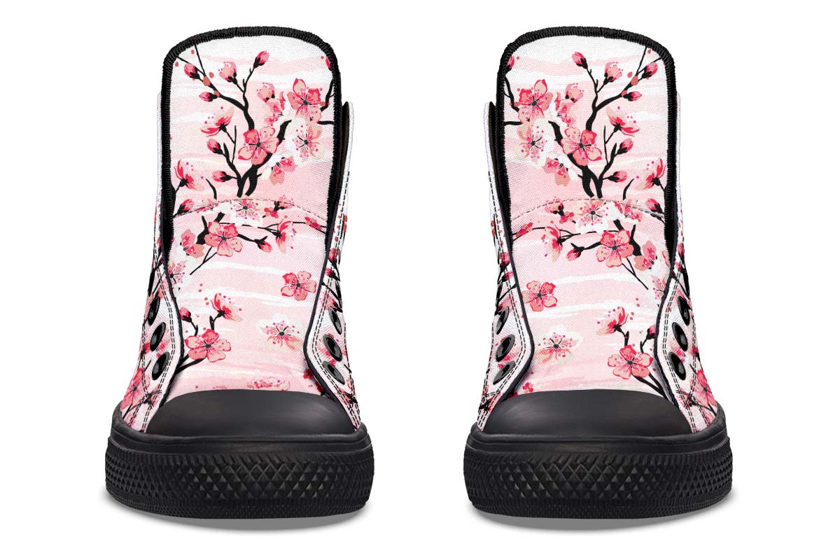 Printed Couple High-top Canvas Shoes