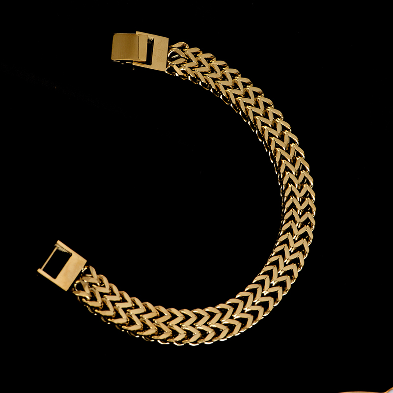 Title 3, Bracelet chaîne à double rangée pour femmes, in...