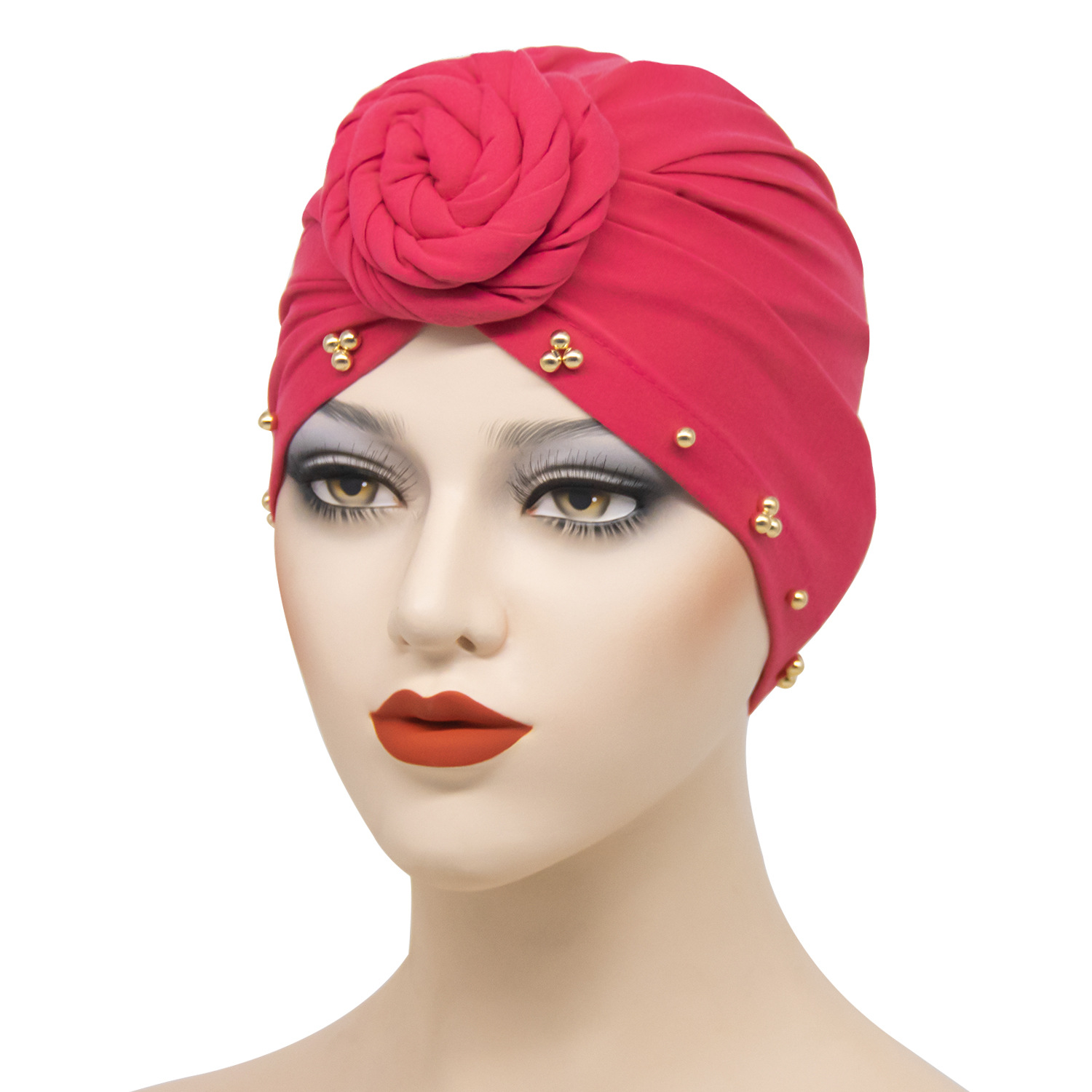 Polyester Beaded Flower Hat Bandana, picture 9 of 11