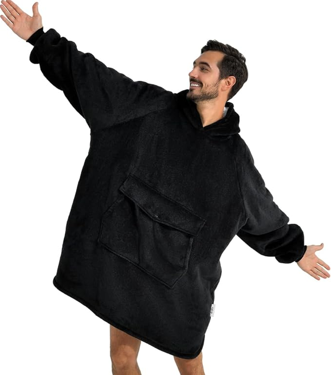 ✨ Wearable Blanket Hoodie – Oversized Sherpa, Perfect Birthday Gift