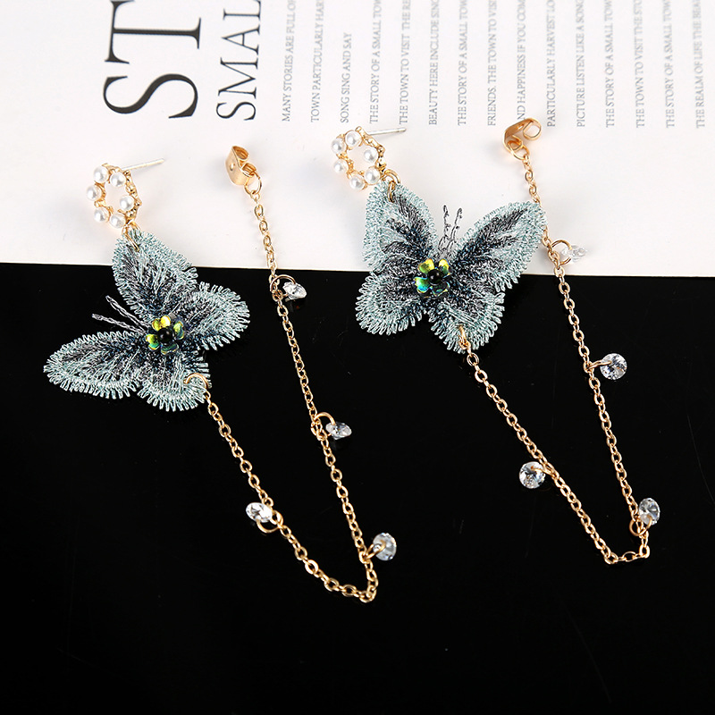 Fashion Simple Long Geometric Tassel Earrings