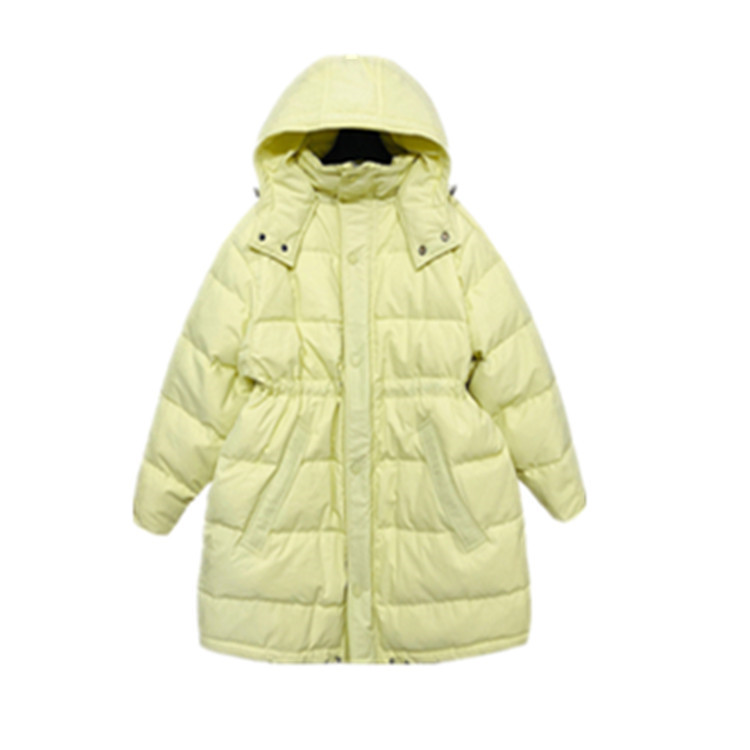 Women's Down Jacket Mid-length Loose Waist