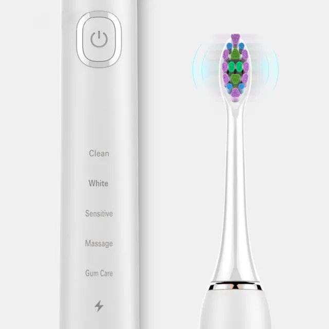 Fully Automatic Super Intelligent Rechargeable Electric Toothbrush White - Shop at LoveMi