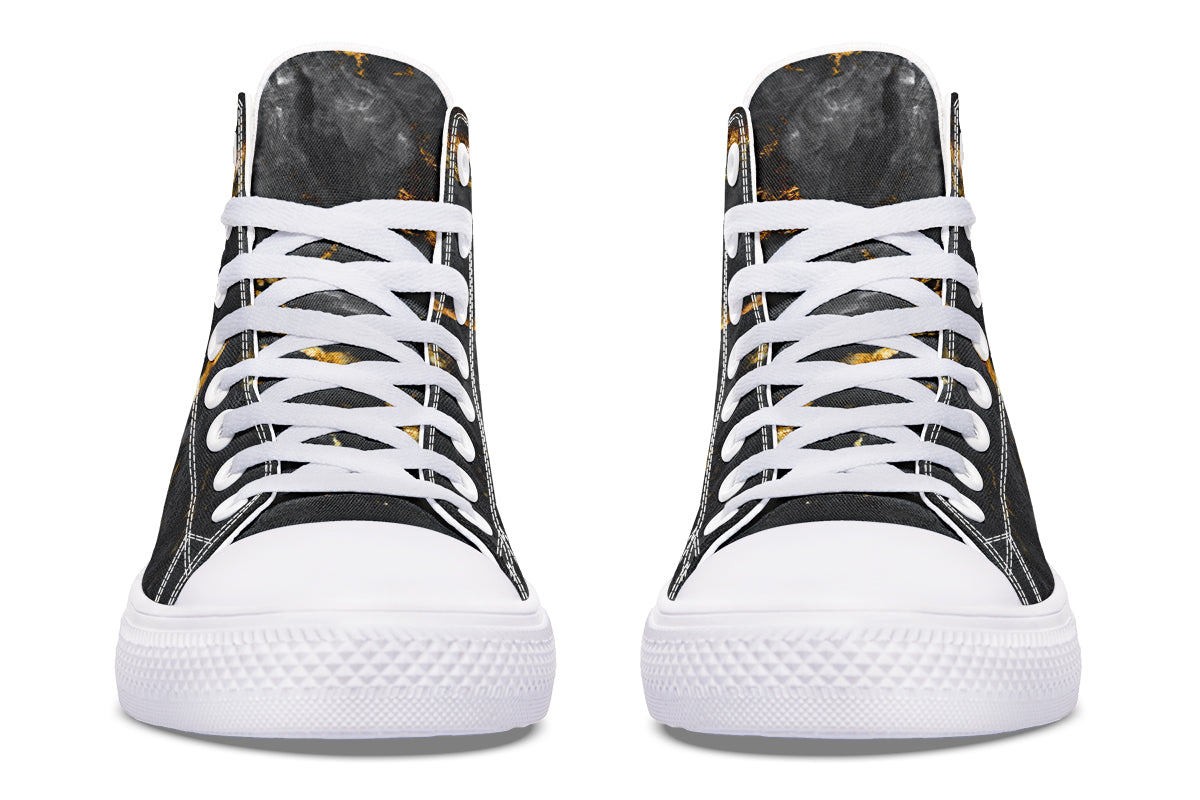 High Top Canvas Shoes For Printing Lovers