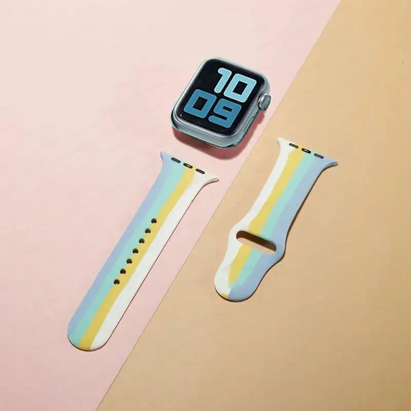 Simple And Creative Colorful Silicone Replacement Strap