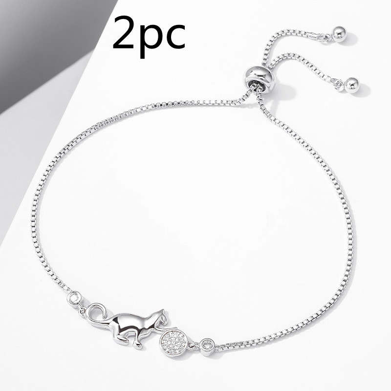 Kitten Hug Mouse Polished Diamond New Foreign Trade Bracelet Bracelet